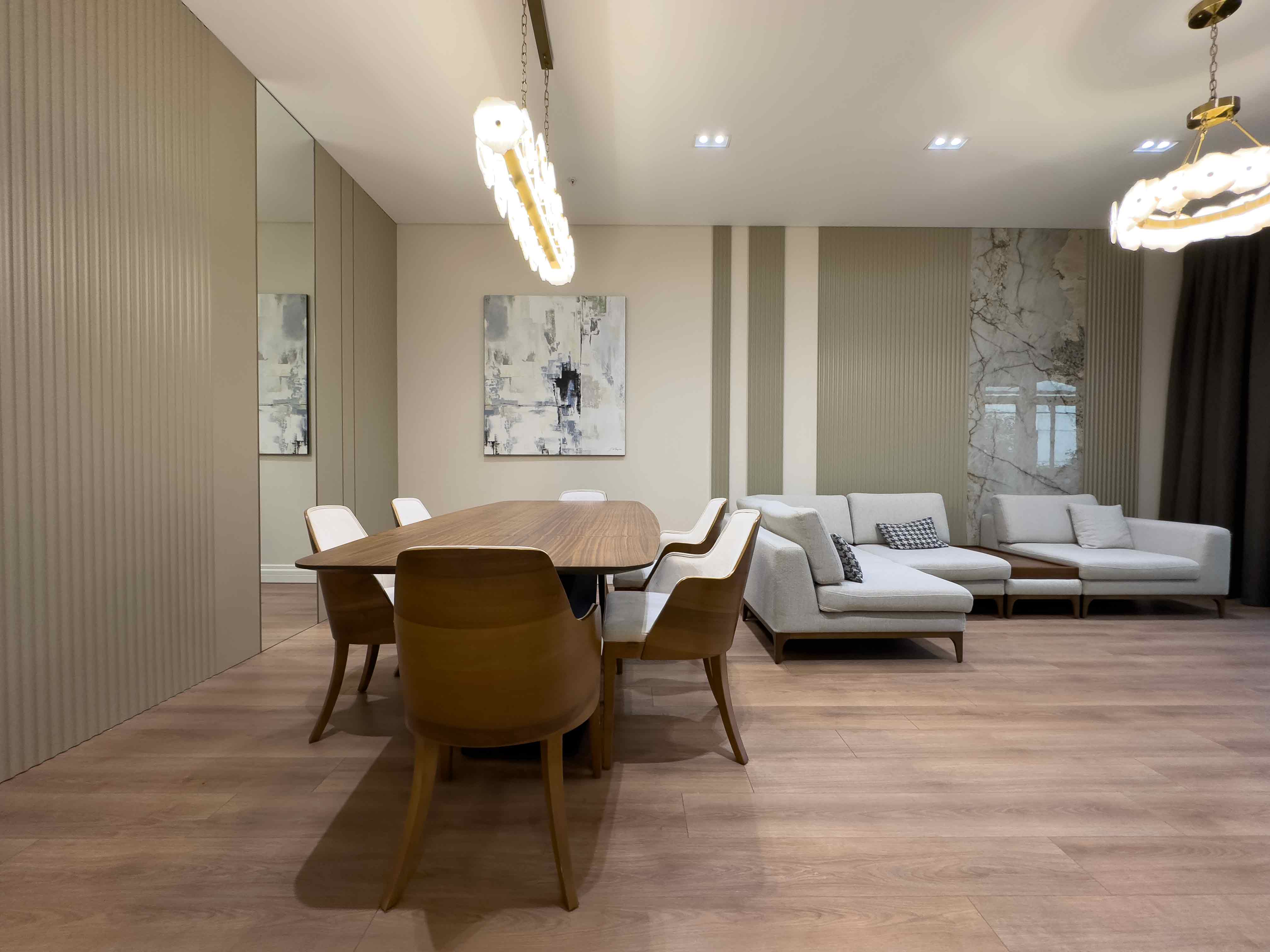 Avrupa Konutları Çamlıvadi'de Lüks Eşyalı ve Dekorasyonlu Kiralık 2+1 Bahçe Katı Daire