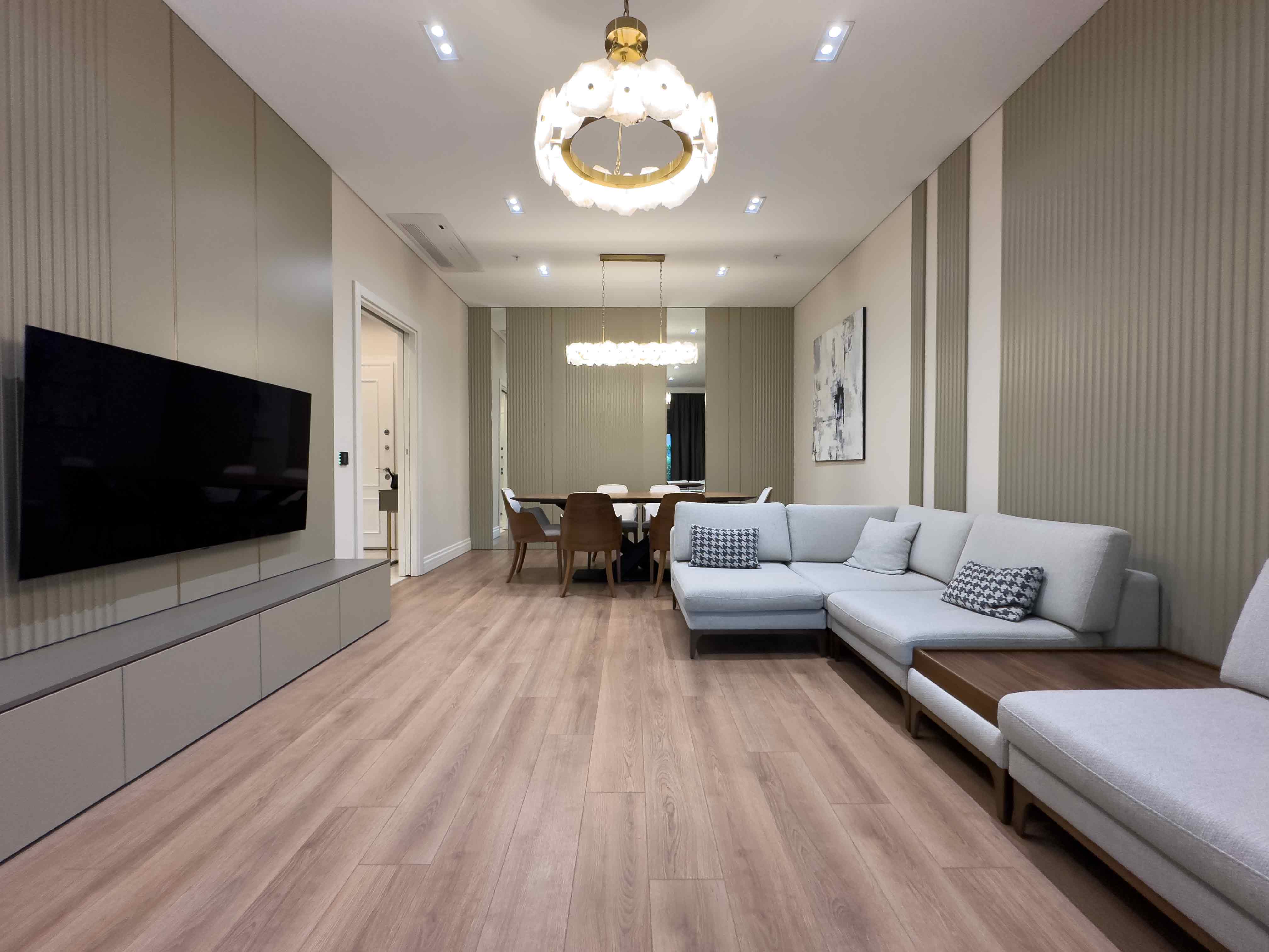 Avrupa Konutları Çamlıvadi'de Lüks Eşyalı ve Dekorasyonlu Kiralık 2+1 Bahçe Katı Daire